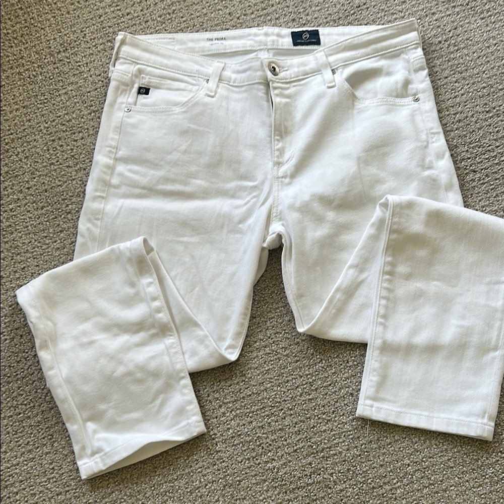AG white denim jeans